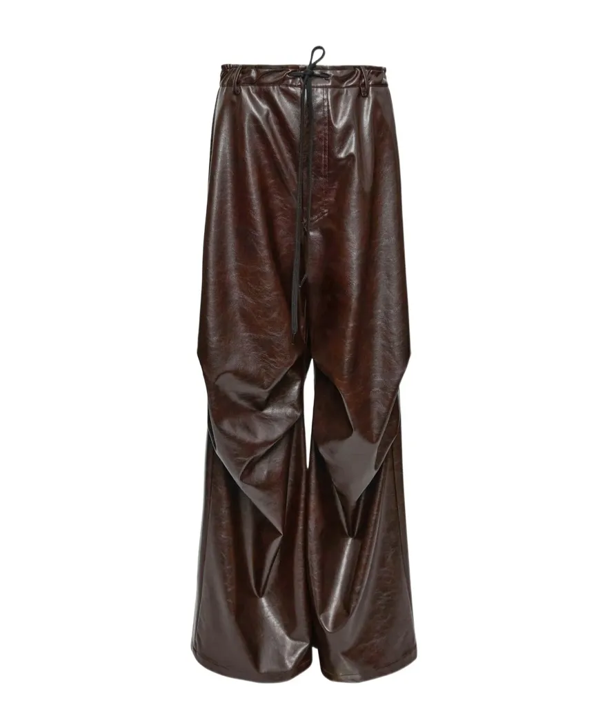 Mm6 Maison Margiela Drawstring Draped Trousers