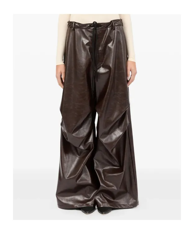 Mm6 Maison Margiela Drawstring Draped Trousers