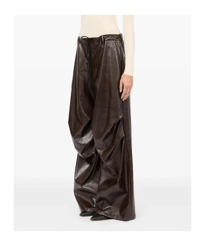 Mm6 Maison Margiela Drawstring Draped Trousers