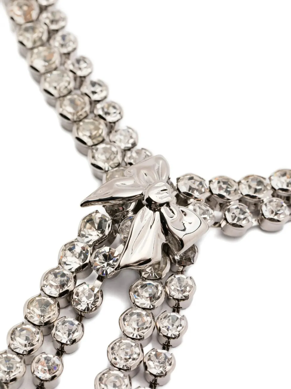 Alessandra Rich Bow Embellished Necklace