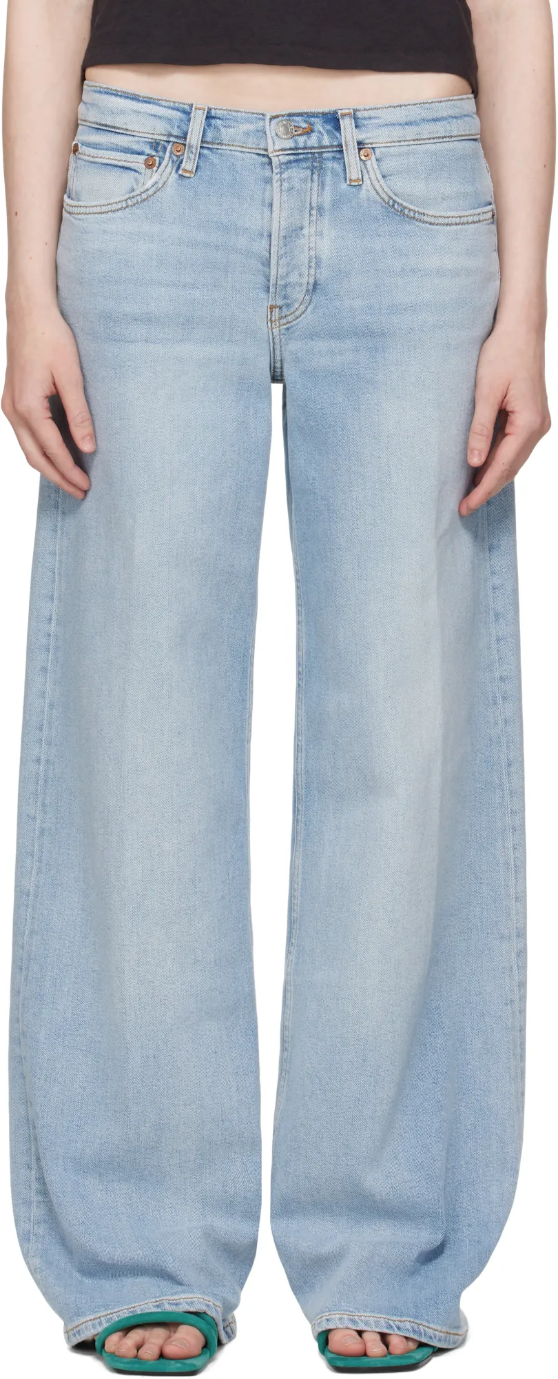 Comfort Mid Rise Wide Leg