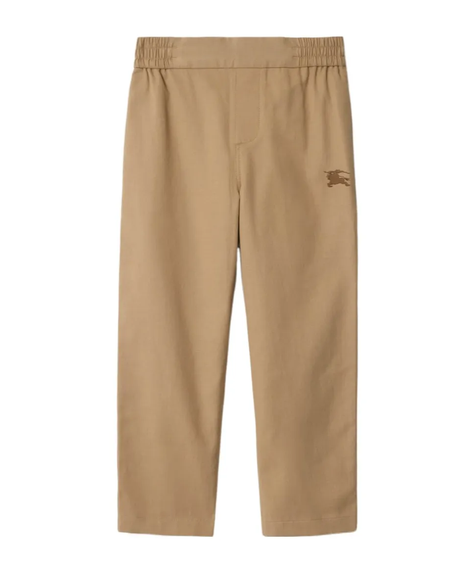 Burberry Kids Equestrian Knight Logo Embroidered Pants