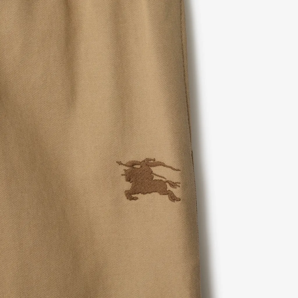 Burberry Kids Equestrian Knight Logo Embroidered Pants