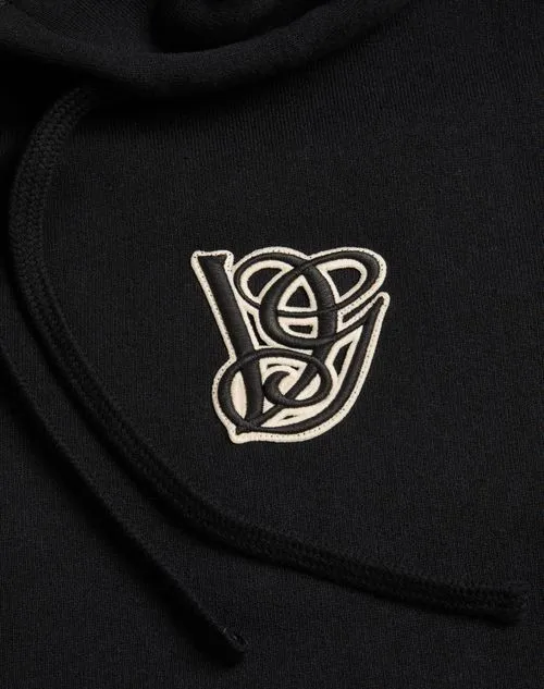 Valentino	Logo Embroidered Zip-Up Hoodie