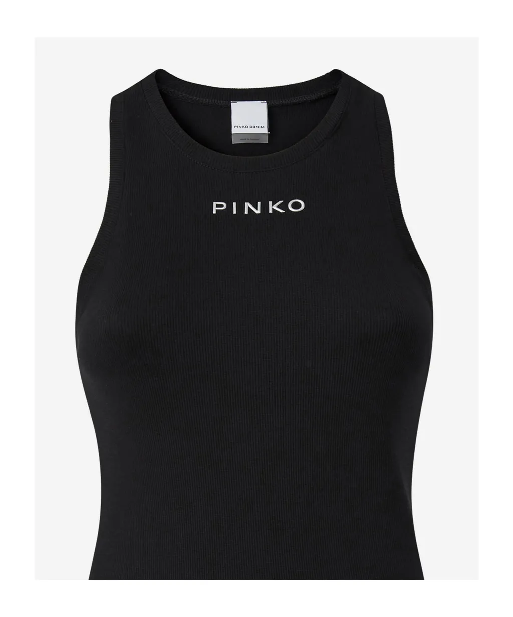 Pinko Logo Printed Tank Top