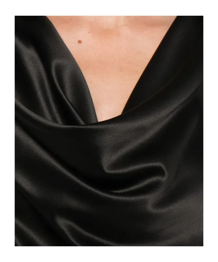 Filipa Cowl-Neck Long-Sleeve Blouse