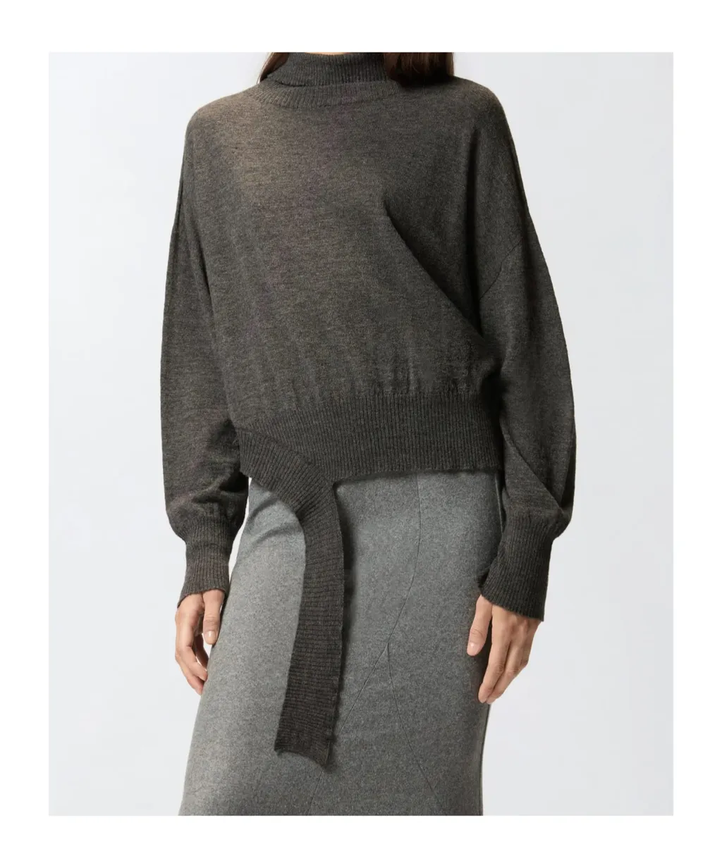 Knit Polo-Neck Sweater
