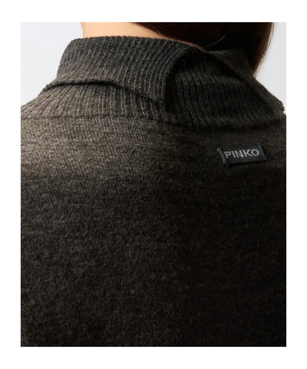Knit Polo-Neck Sweater