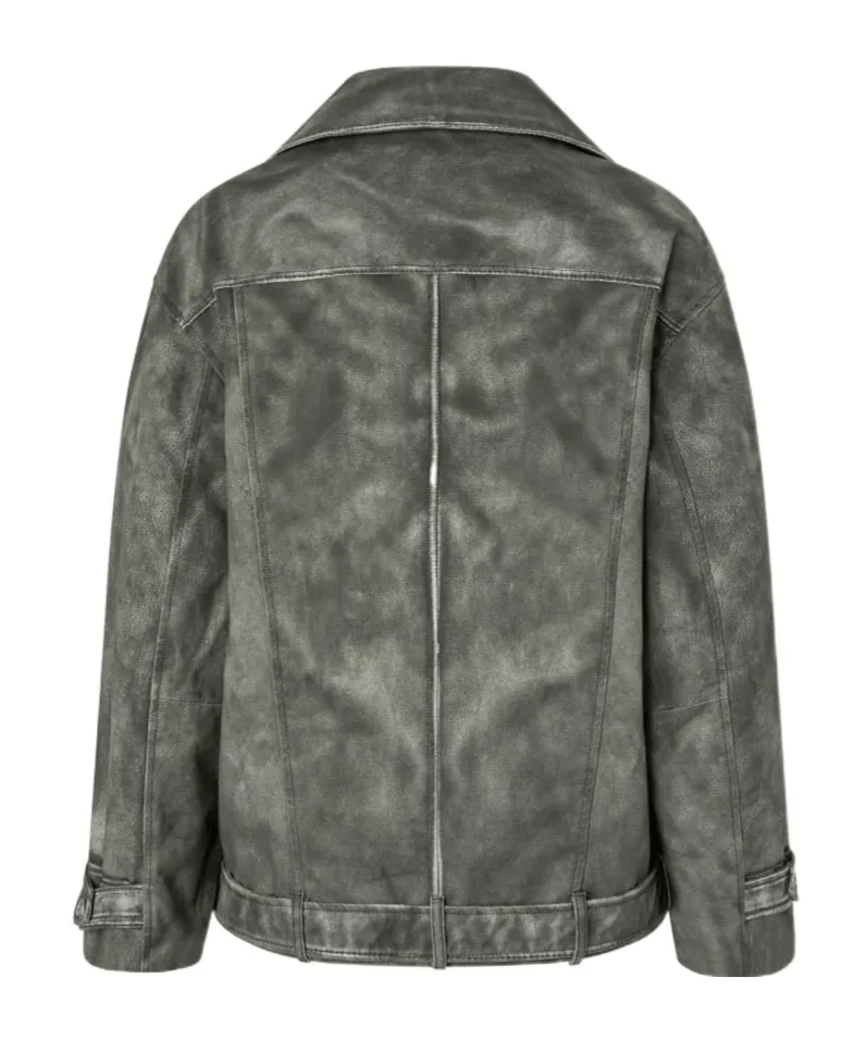 Belted Biker Jacket