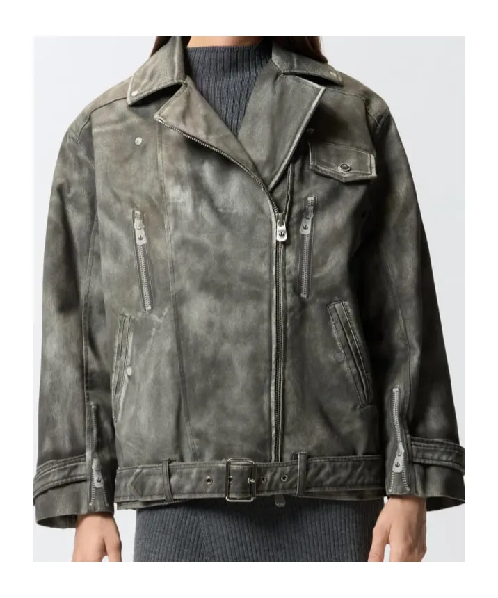 Belted Biker Jacket
