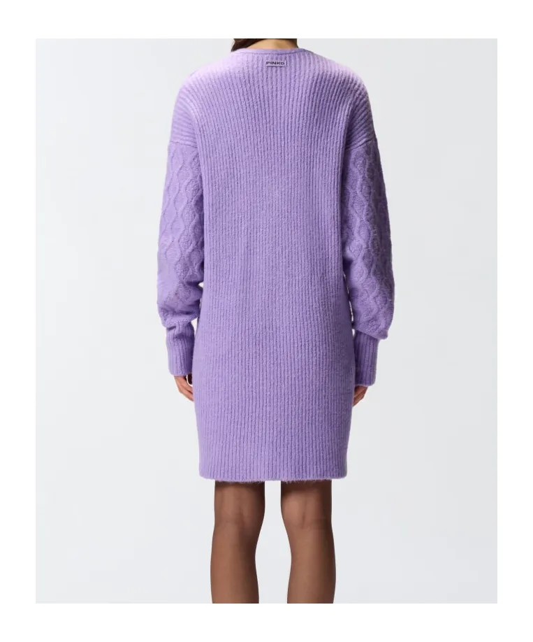 Cable-Knit Button Dress