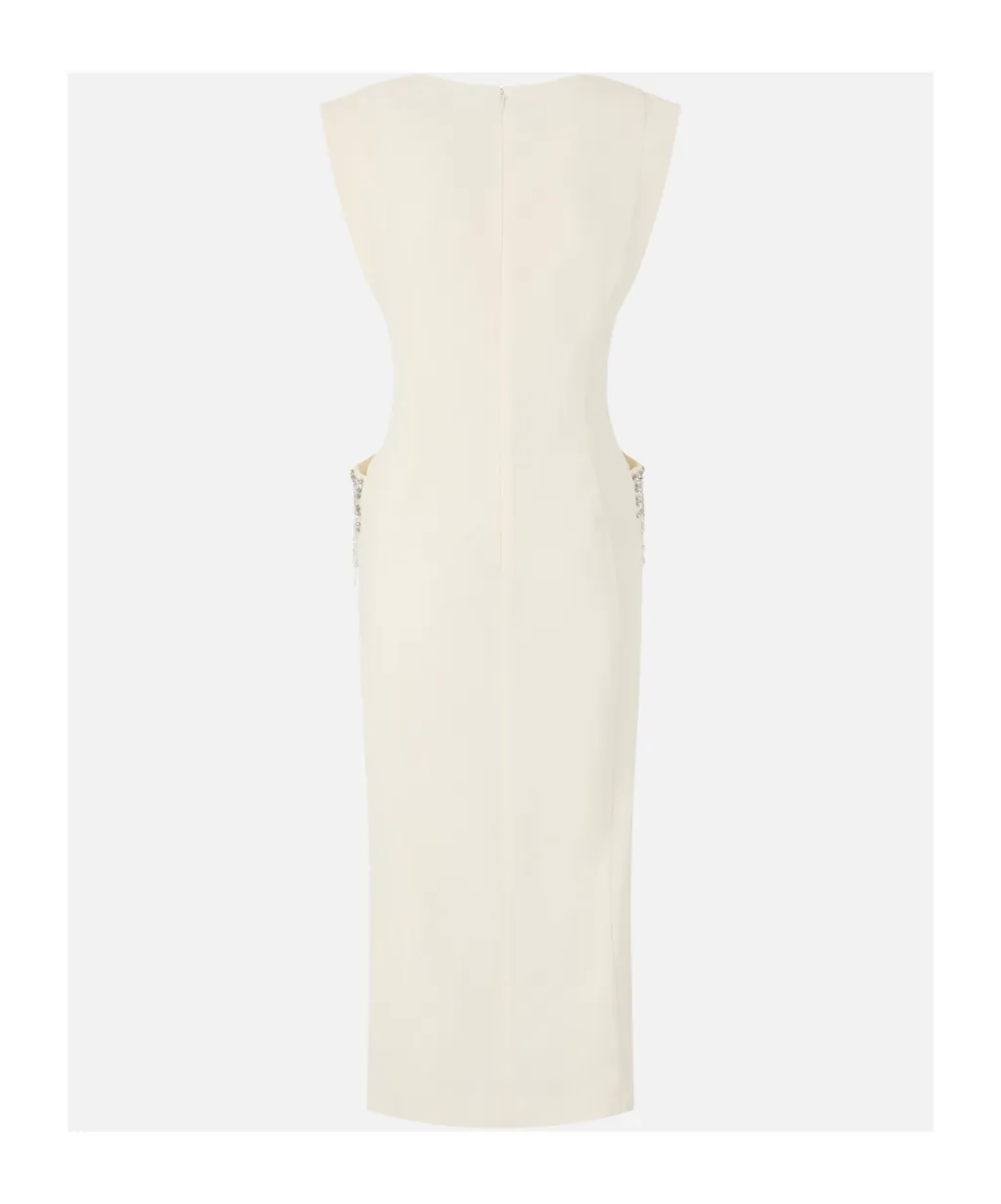 Draped-Detail Dress