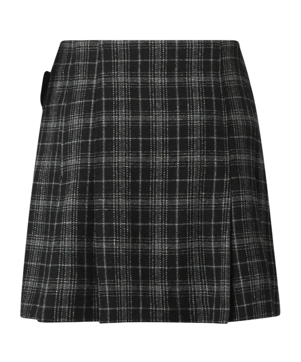 Plaid Midi Skirt