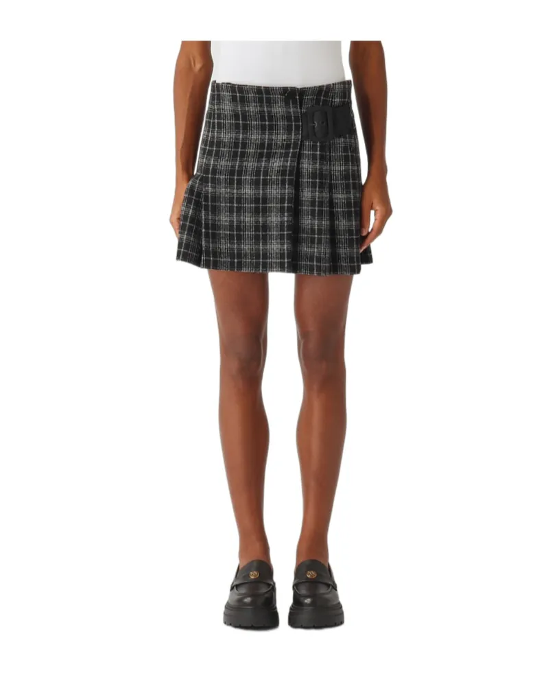 Plaid Midi Skirt