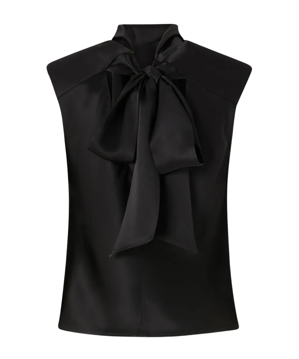 Pinko Tie-Detail Draped Blouse