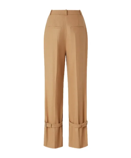 Wide-Leg Trousers With Straps
