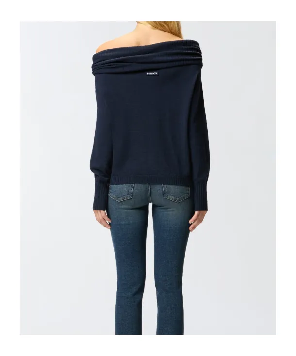 Off-Shoulder Ribbed Jumper