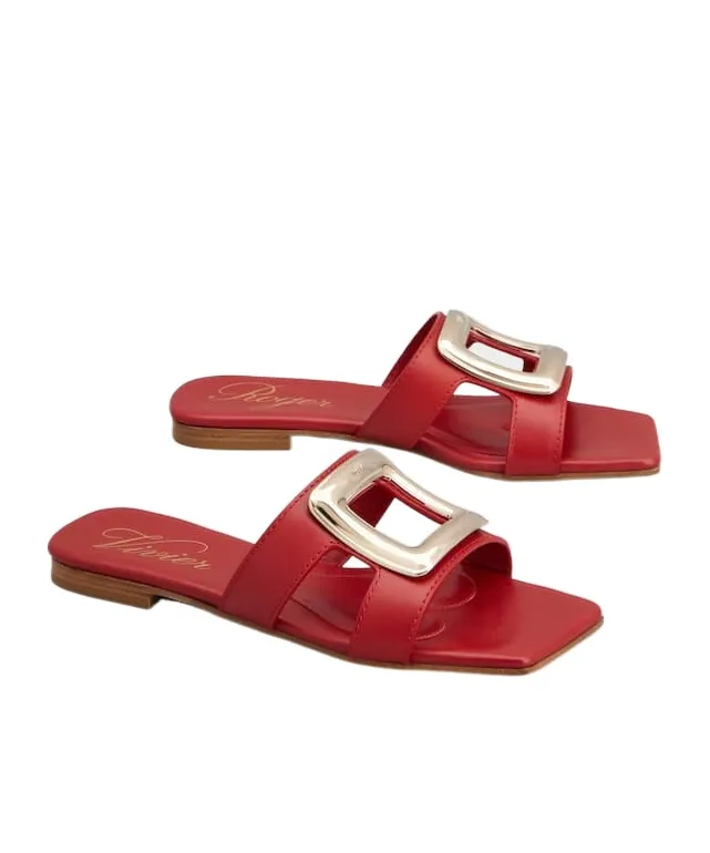 Viv' By The Sea Mules In Leather