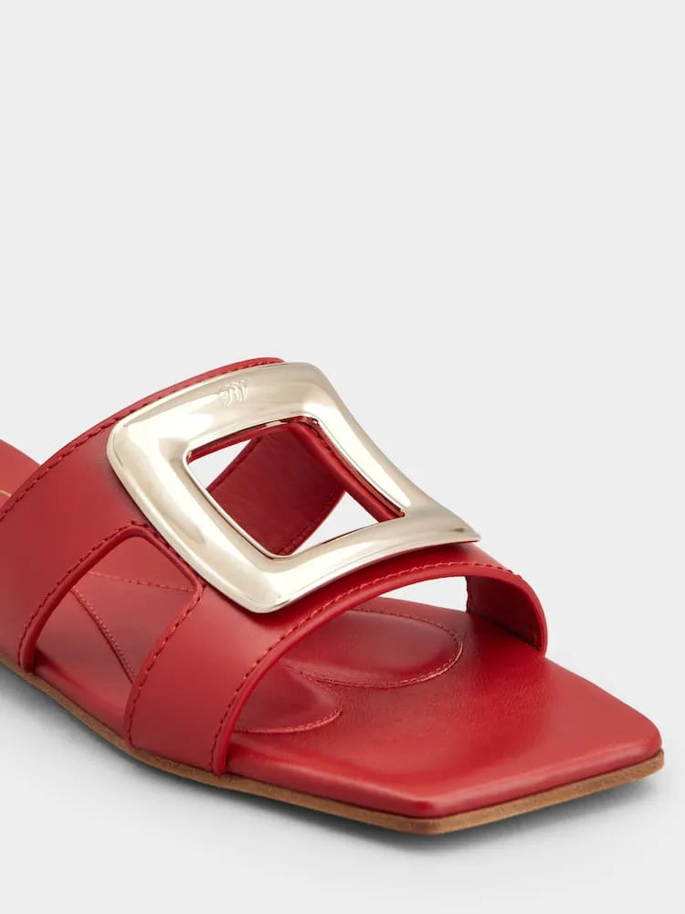 Viv' By The Sea Mules In Leather