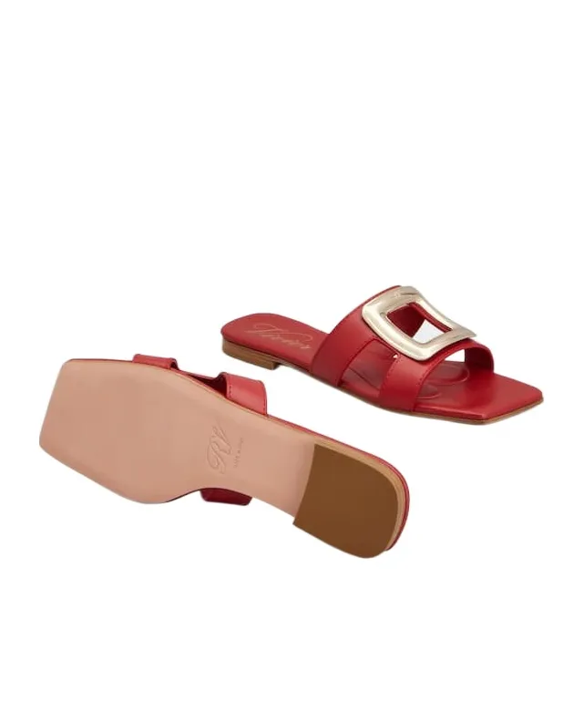 Viv' By The Sea Mules In Leather