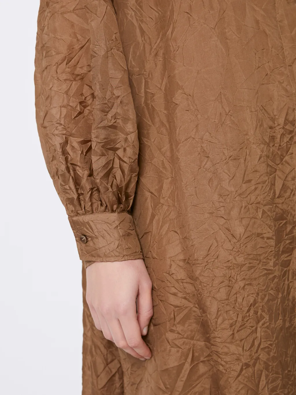 Silk Canvas Shirt Dress