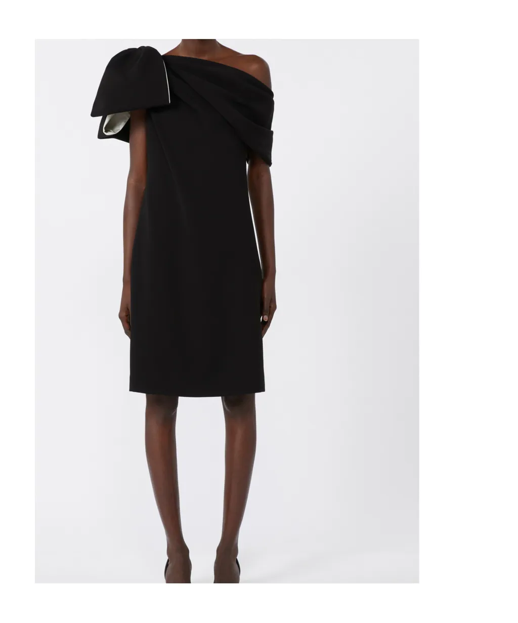 Max Mara Pianoforte Bow Detailed Mini Dress