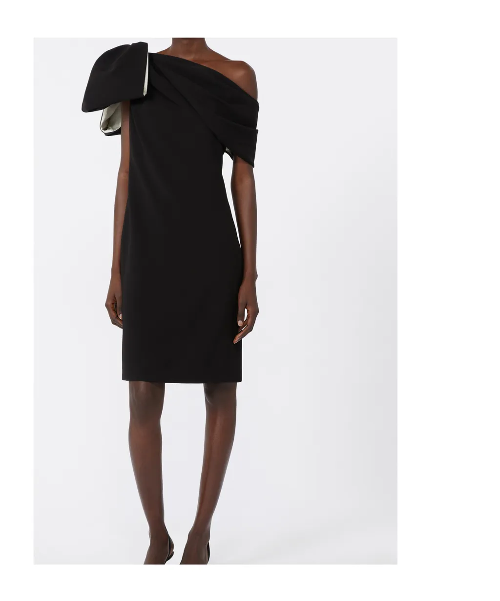 Max Mara Pianoforte Bow Detailed Mini Dress