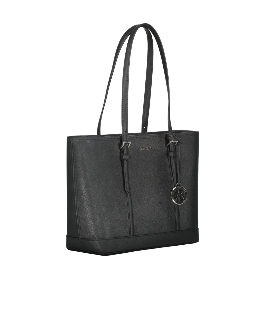 Jet Set Leather Tote Bag
