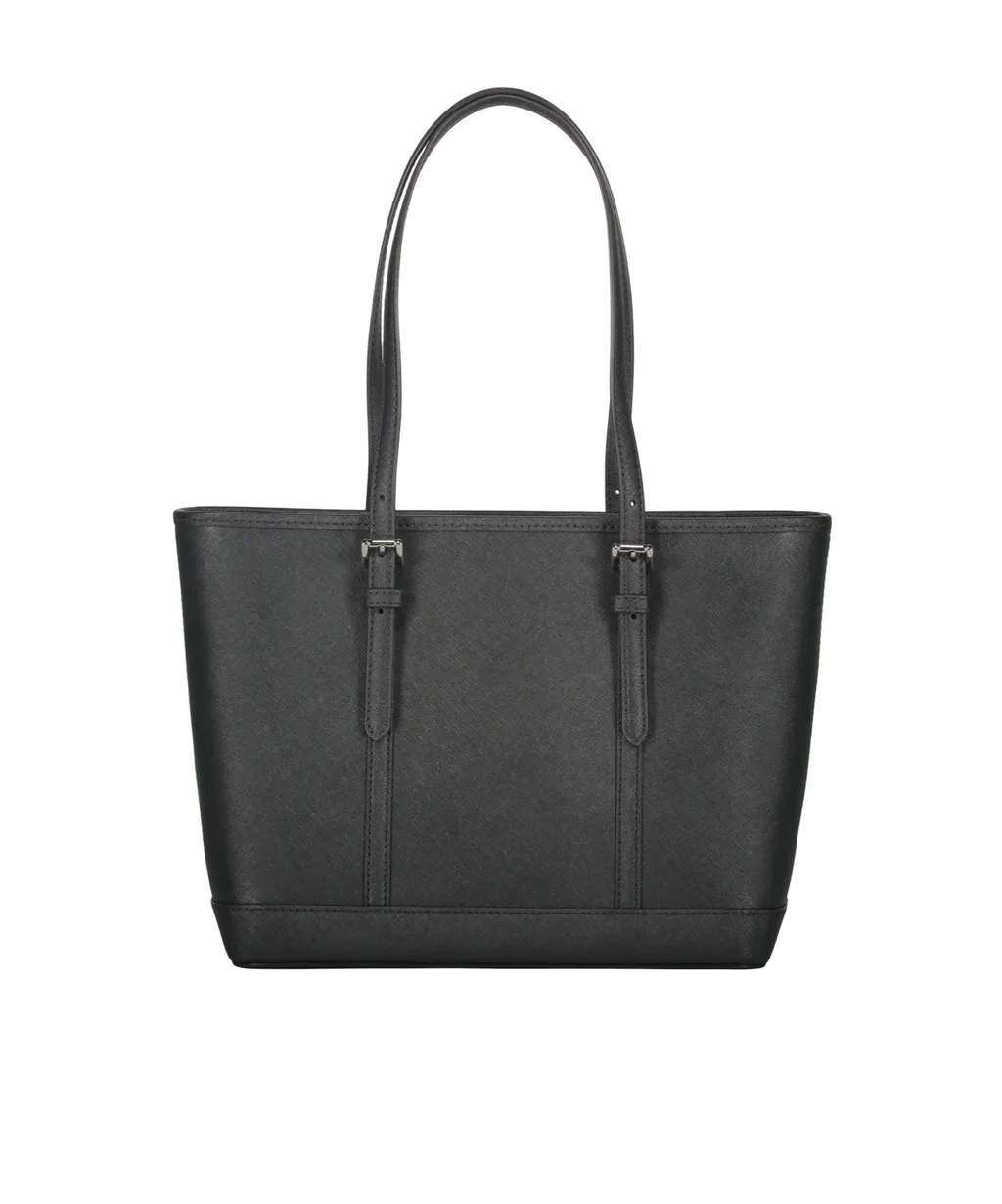 Jet Set Leather Tote Bag
