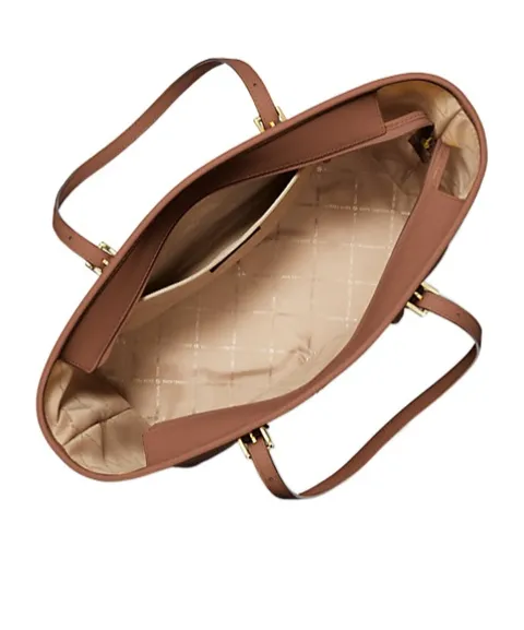 Jet Set Top-Zip Leather Tote Bag