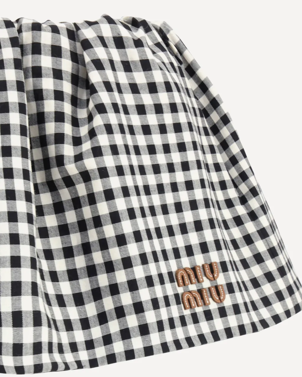 Miu Miu Checked Mini Skirt