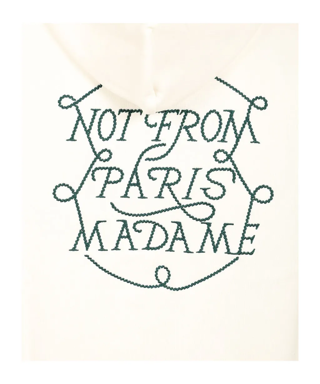DrÔLe De Monsieur Slogan Drawstring Hoodie