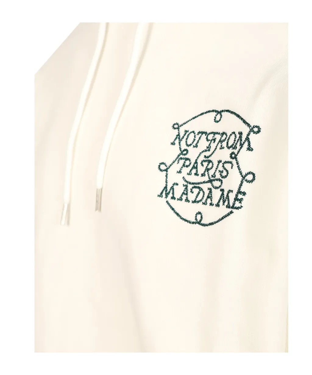 DrÔLe De Monsieur Slogan Drawstring Hoodie