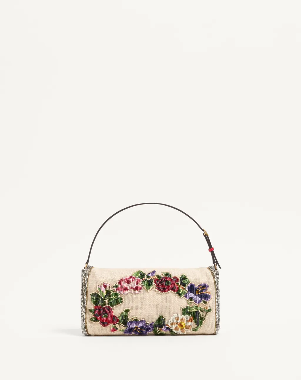 Valentino Garavani Devain Embroidered Small Shoulder Bag