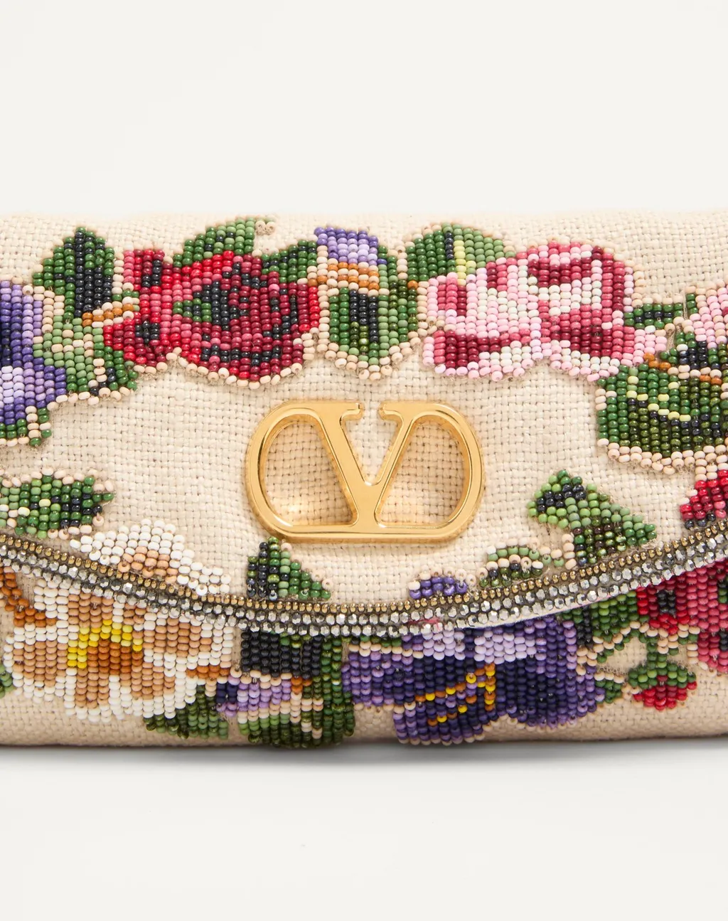 Valentino Garavani Devain Embroidered Small Shoulder Bag