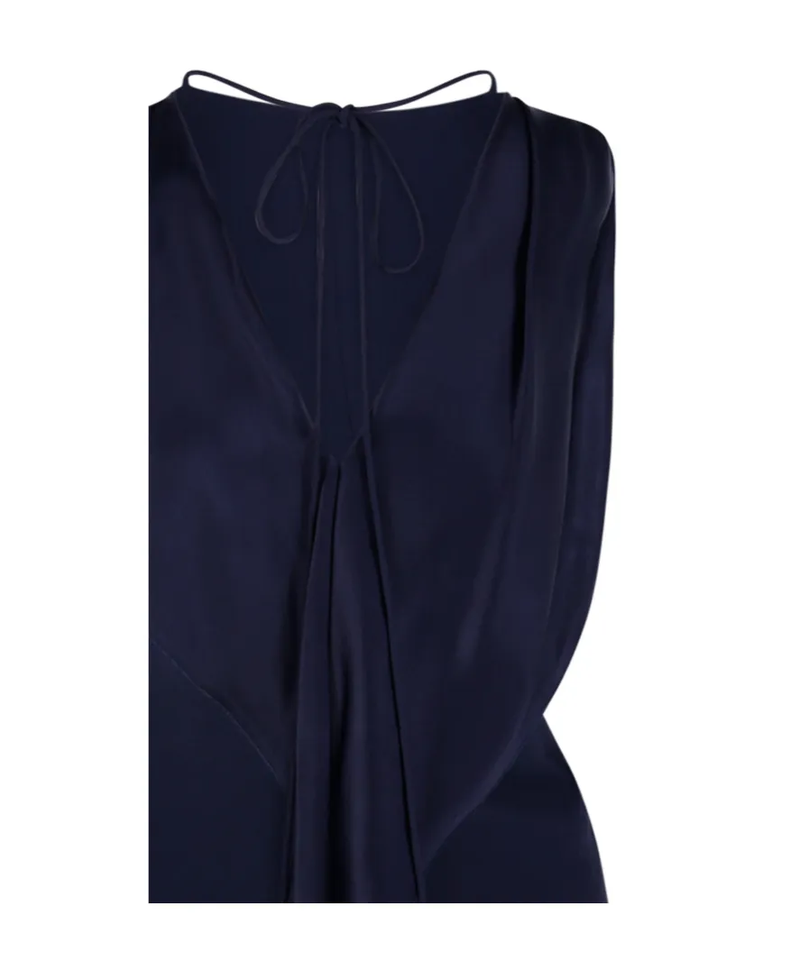 Victoria Beckham Sleeveless V-Neck Long Dress