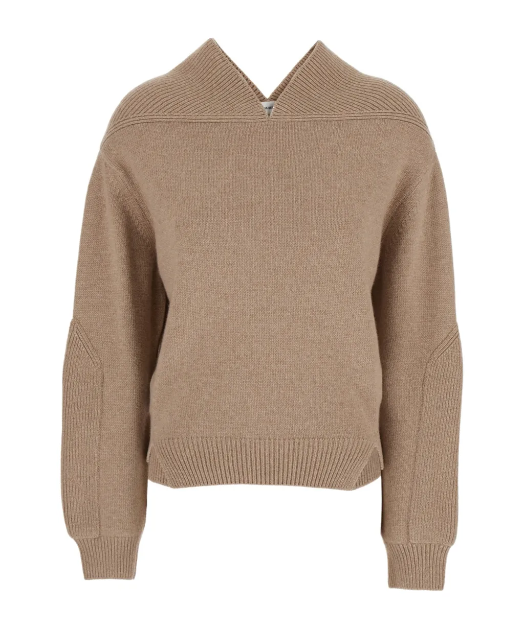 Victoria Beckham Long Sleeve V-Neck Jumper
