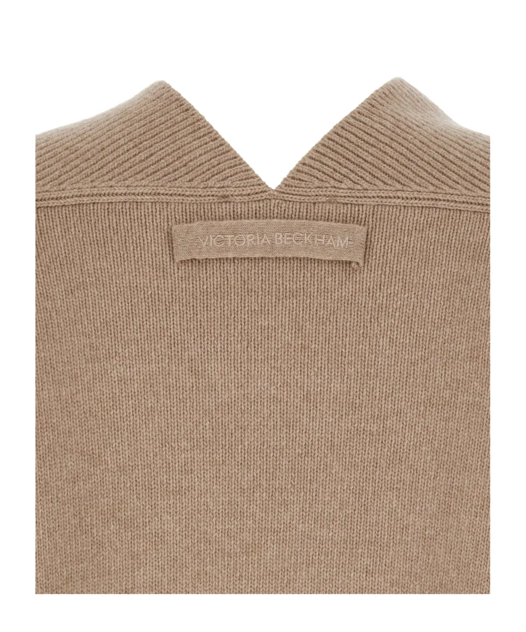 Victoria Beckham Long Sleeve V-Neck Jumper