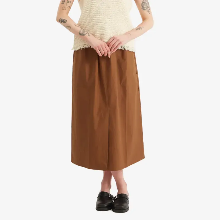 Elasticated-Waist Side-Pocket Skirt