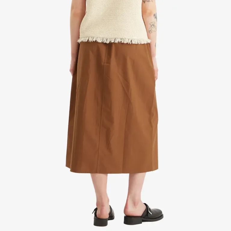 Elasticated-Waist Side-Pocket Skirt