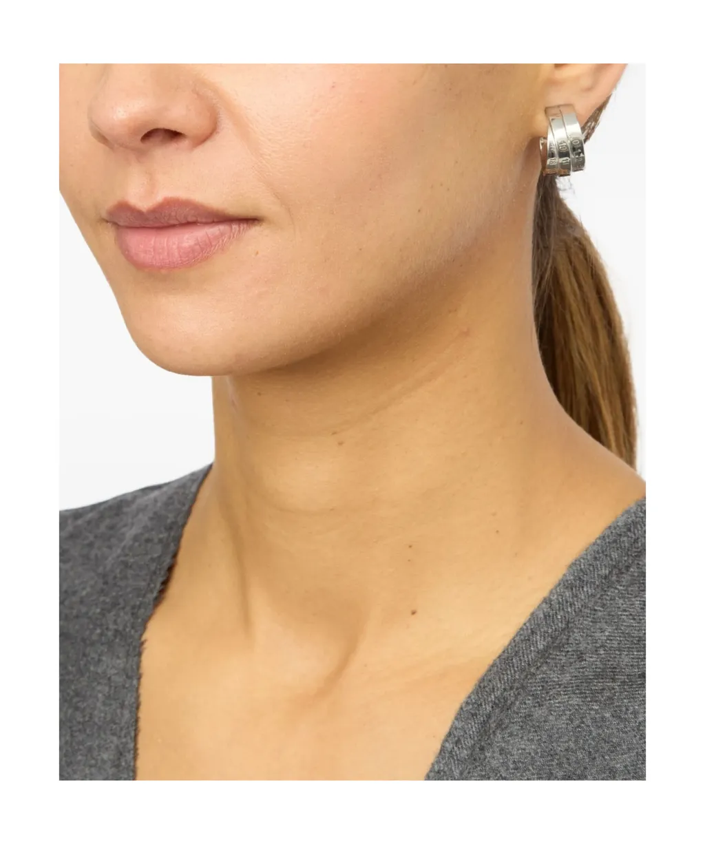 Mm6 Maison Margiela Logo Engraved Numeric Earrings