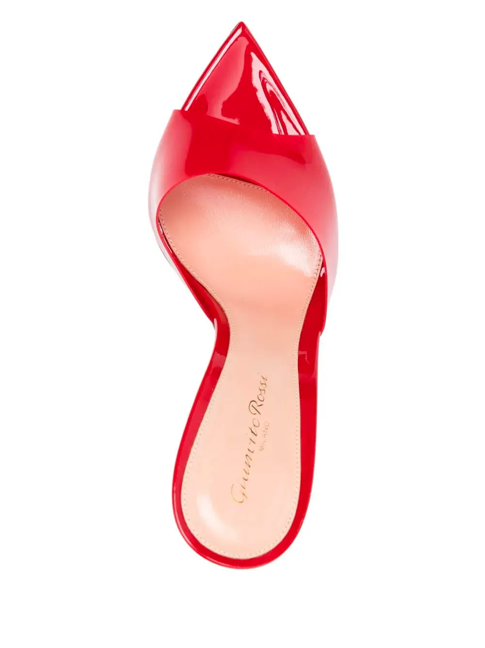 100Mm Leather Heeled Mules