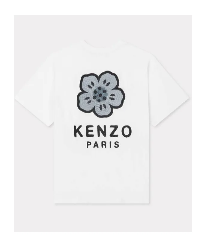 Embroidered Relax T-Shirt Boke Flower