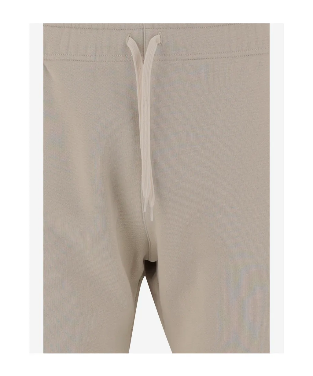 Elasticated-Waistband Logo-Patch Shorts