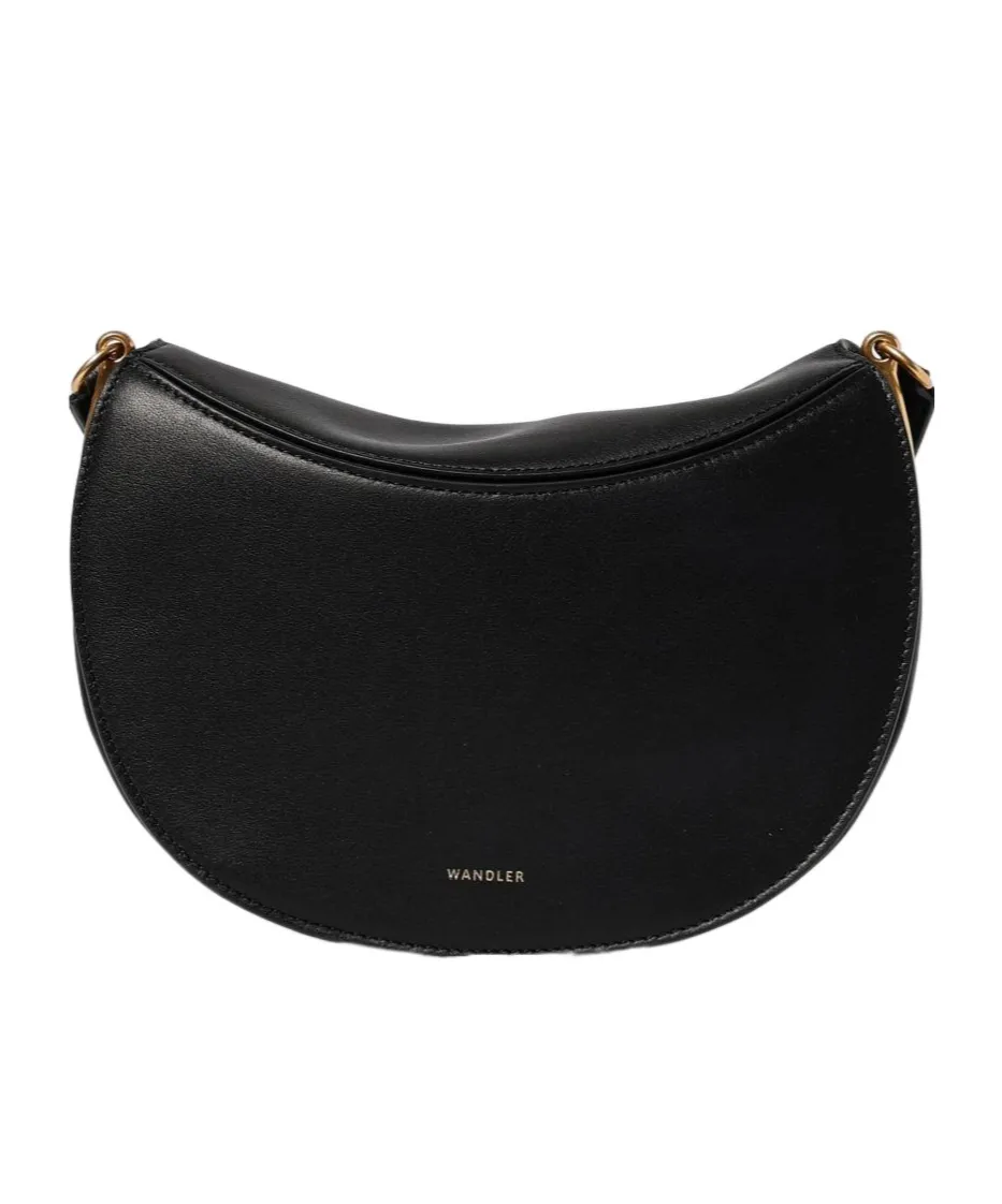 Kate Crescent-Shaped Leather Shoulder Bag