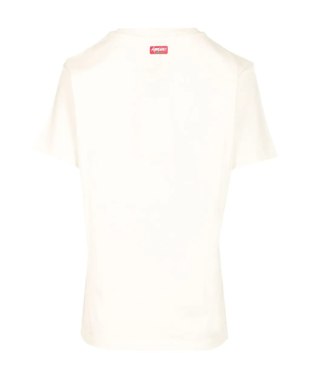 Kenzo Logo Printed Crewneck T-Shirt