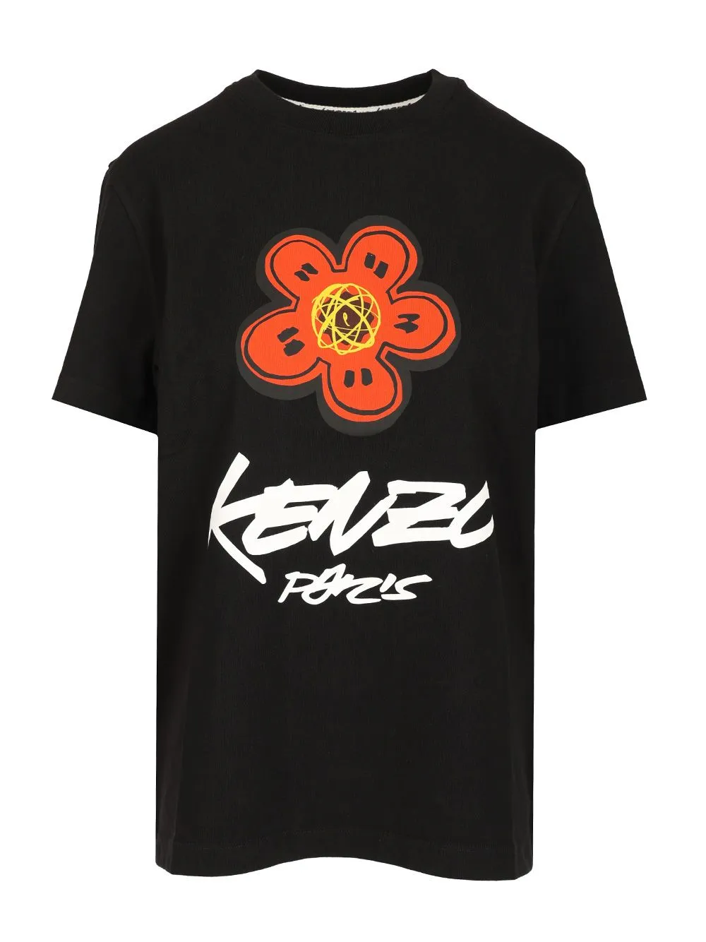 Kenzo Logo Printed Crewneck T-Shirt