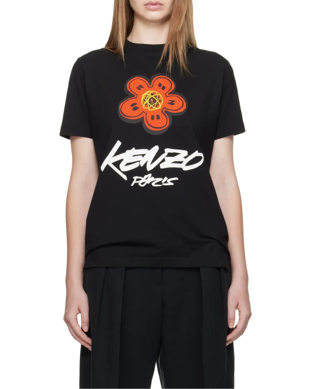 Kenzo Logo Printed Crewneck T-Shirt