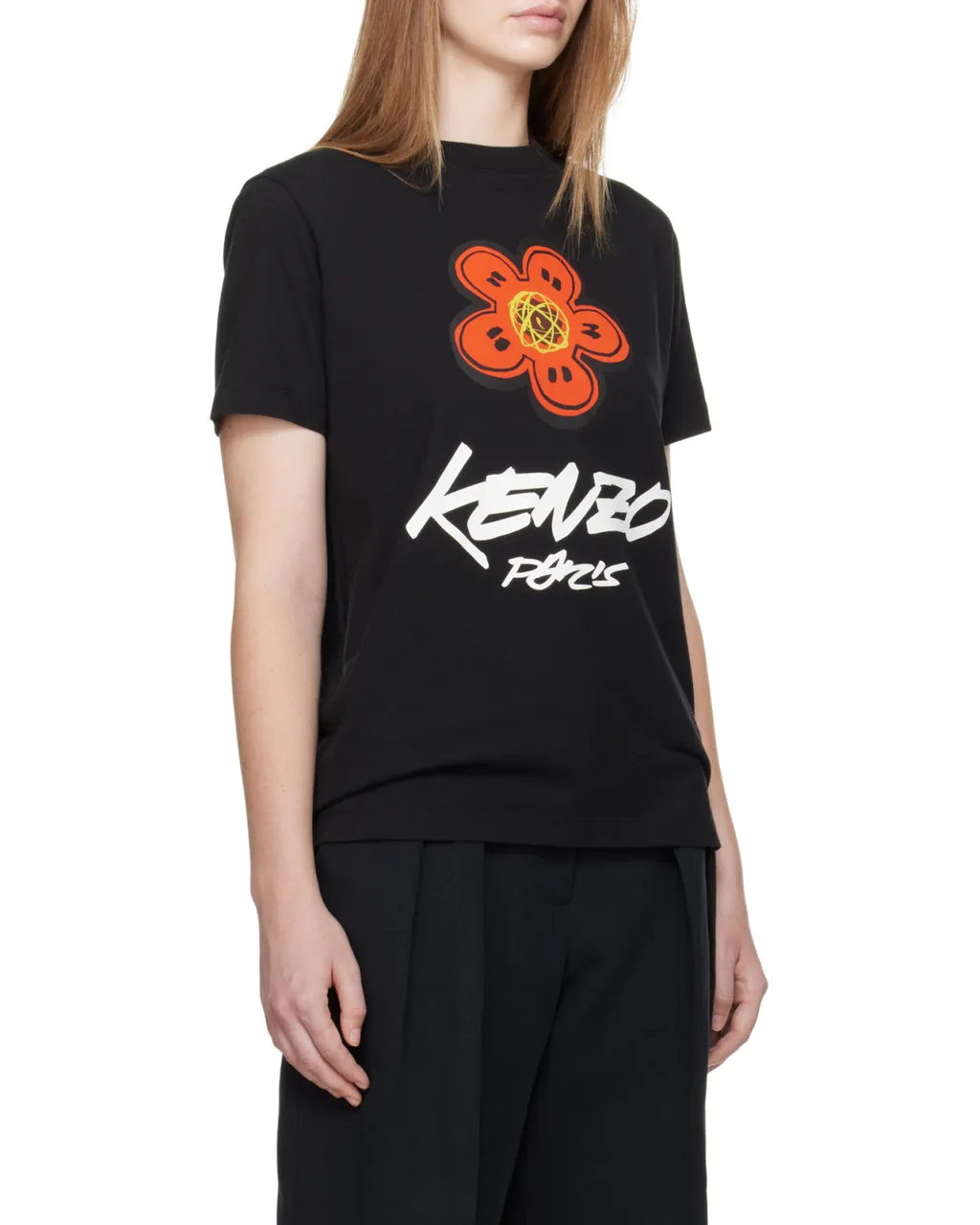 Kenzo Logo Printed Crewneck T-Shirt