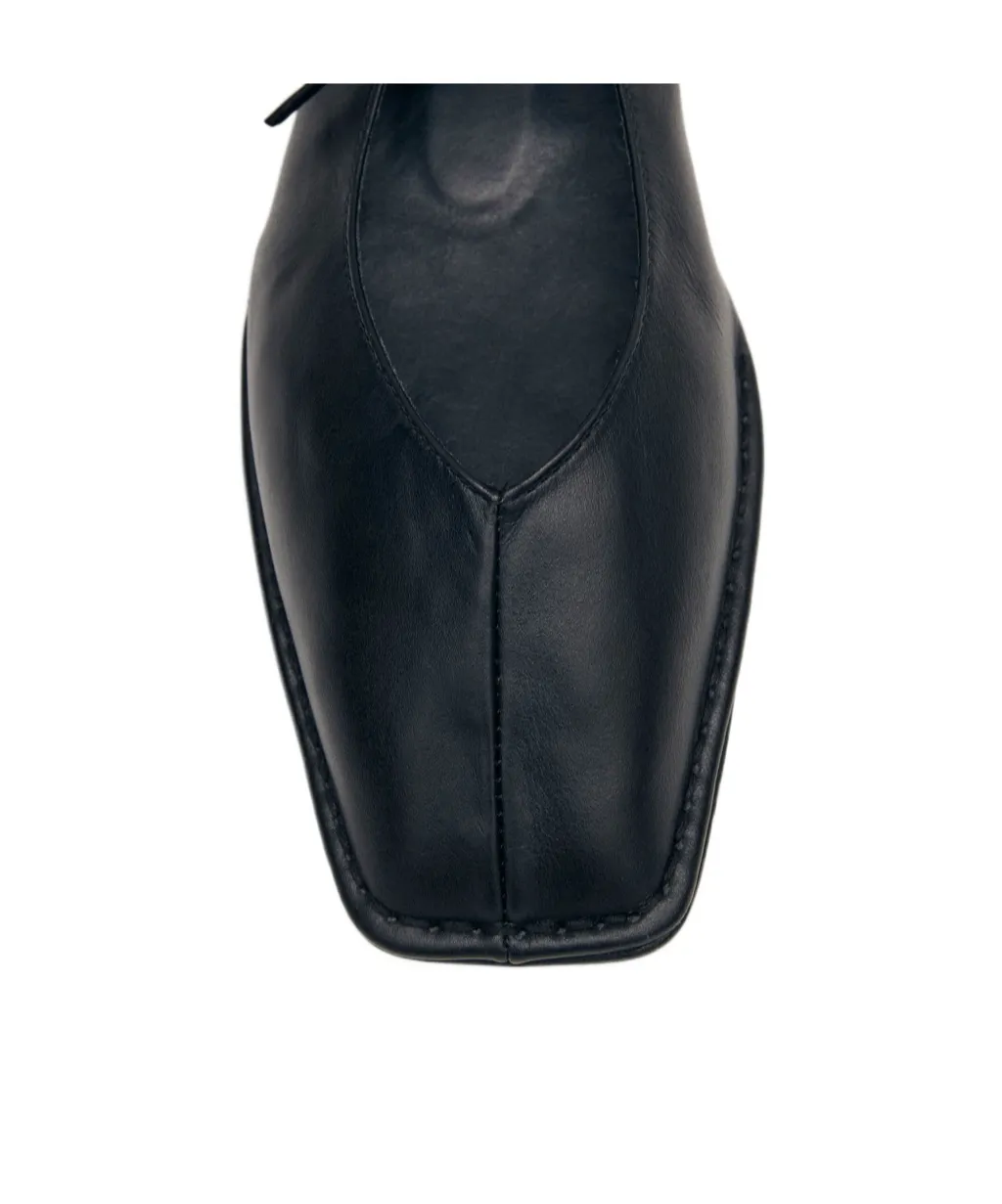 Square-Toe Ballet Flats
